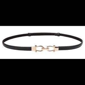 Leather Skinny Women Adjustable Thin Waist Belt